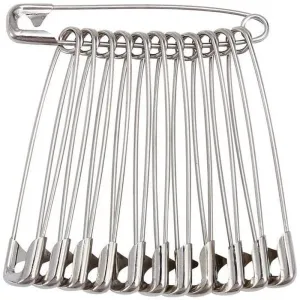 60PCS Large Safety Pins, Durable, Rust-Resistant Nickel Plated Steel Pins Size 4, 2.2Inch /55Mm