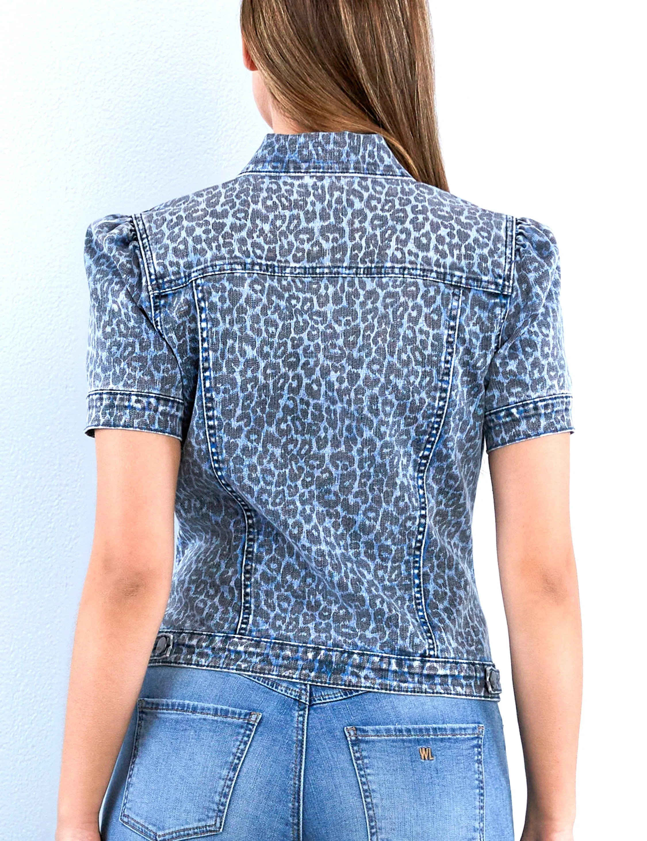 Animal Puff-Sleeve Jacket