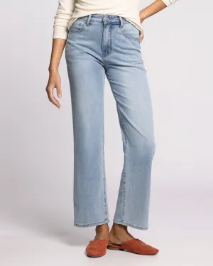 Avery High Rise Straight Leg Jeans - Light Wash