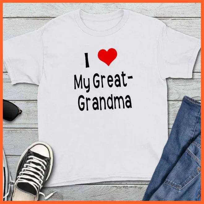 Back Off I Have A Crazy Grandma Print Kids T-Shirt | Letters Fashion Streetwear