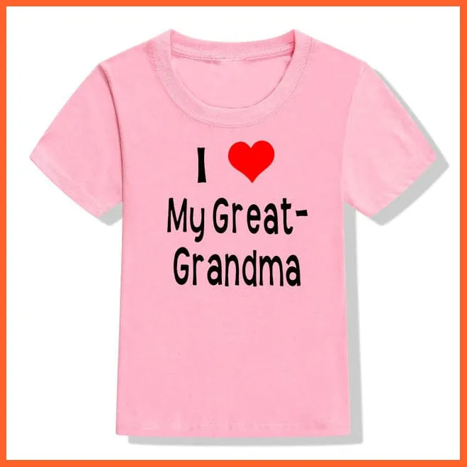 Back Off I Have A Crazy Grandma Print Kids T-Shirt | Letters Fashion Streetwear