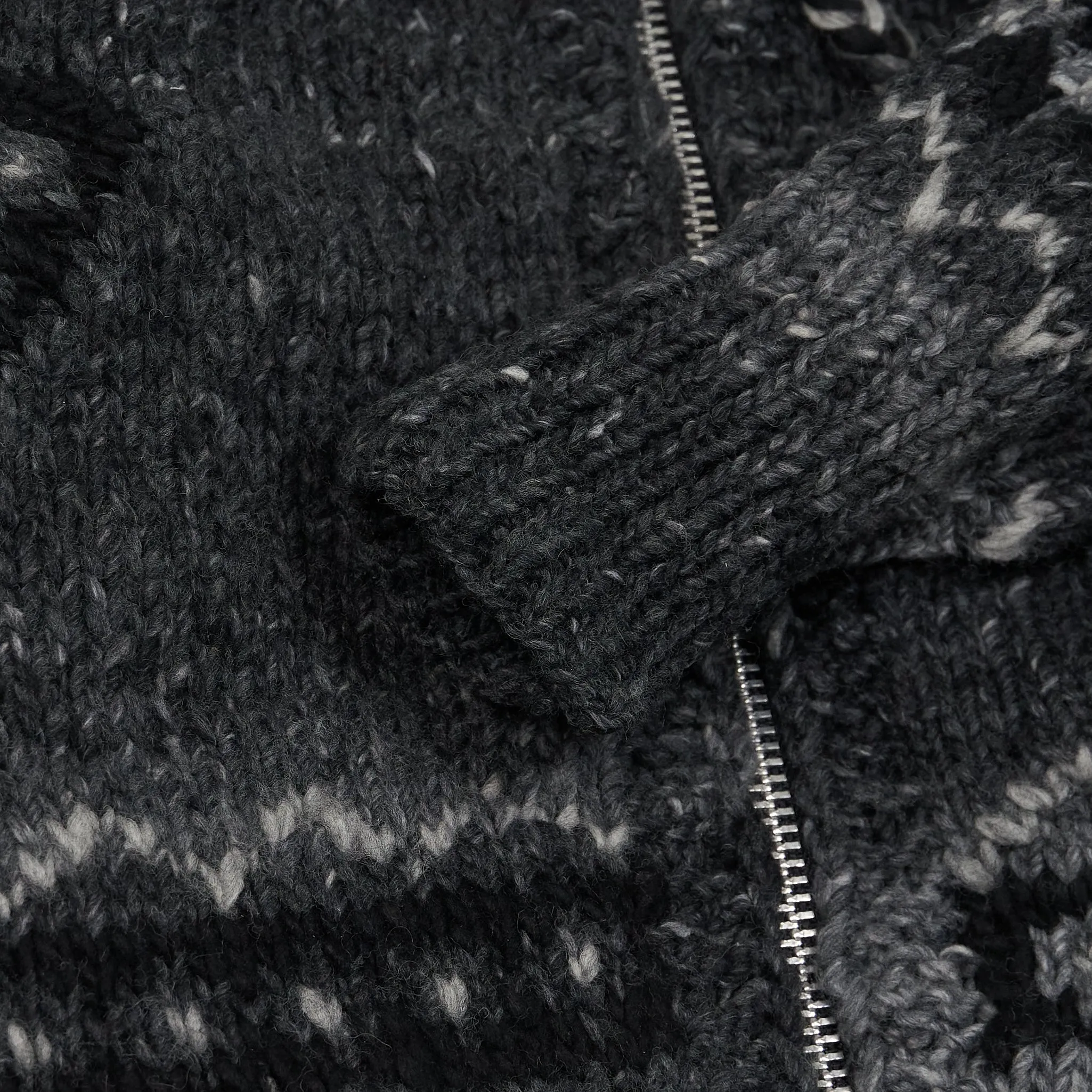 Chamula Handknitted  Zip Cardigan