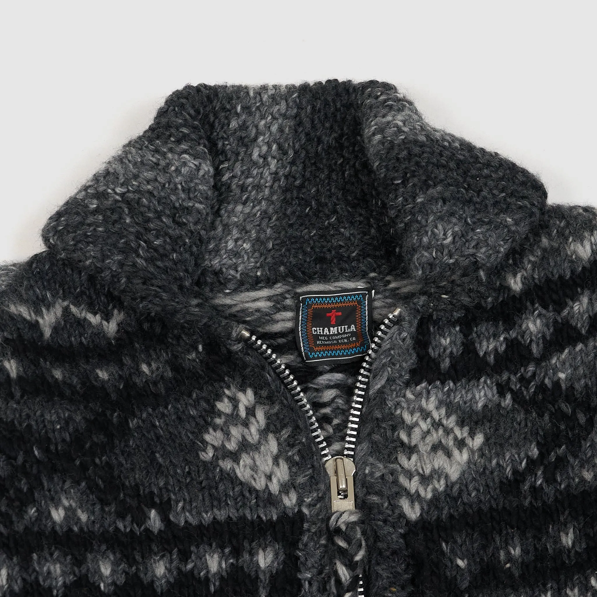 Chamula Handknitted  Zip Cardigan