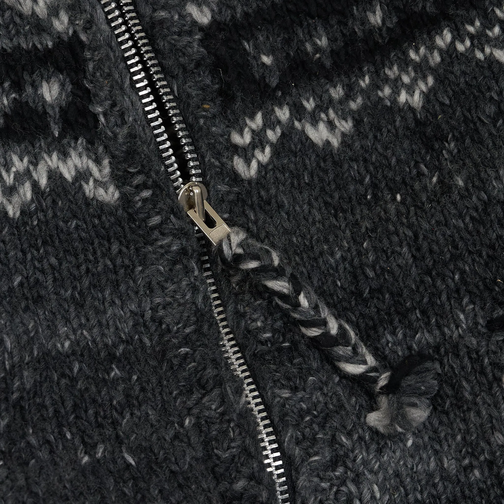 Chamula Handknitted  Zip Cardigan