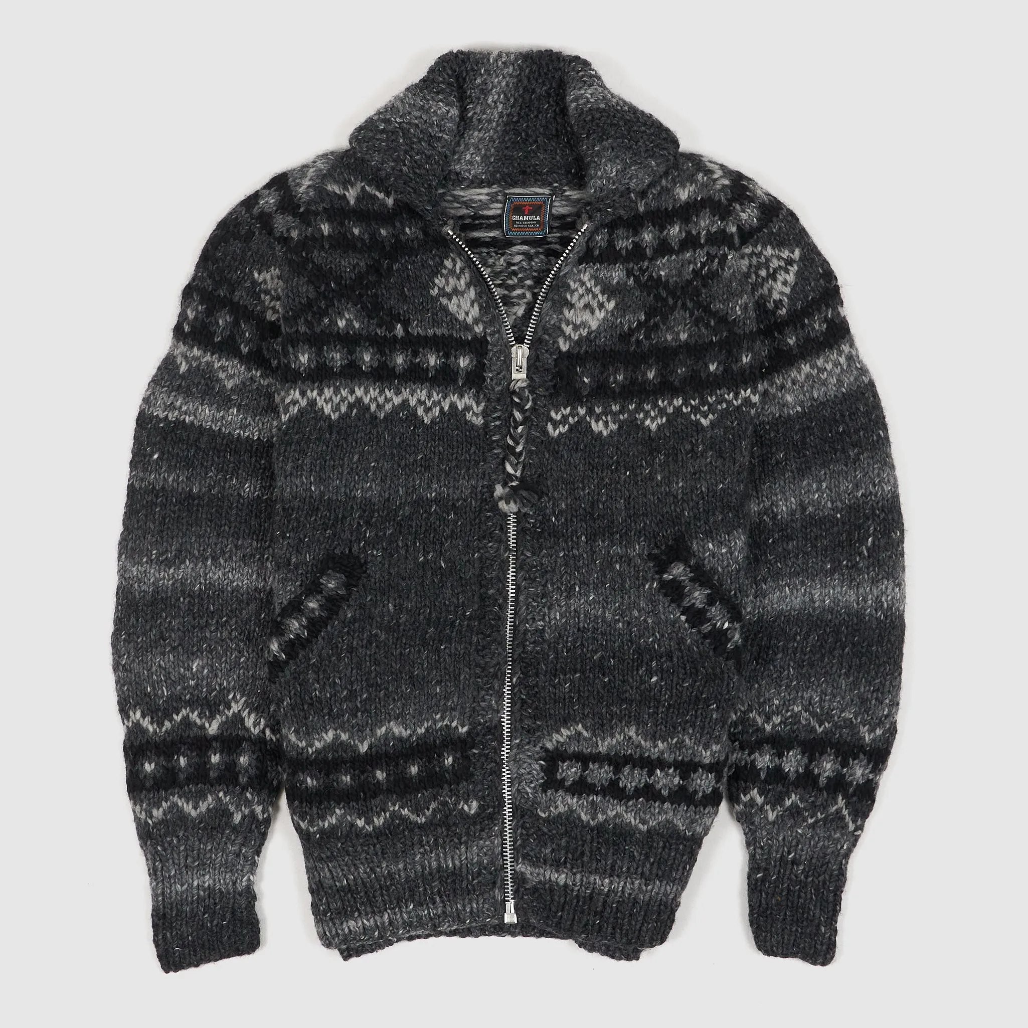 Chamula Handknitted  Zip Cardigan