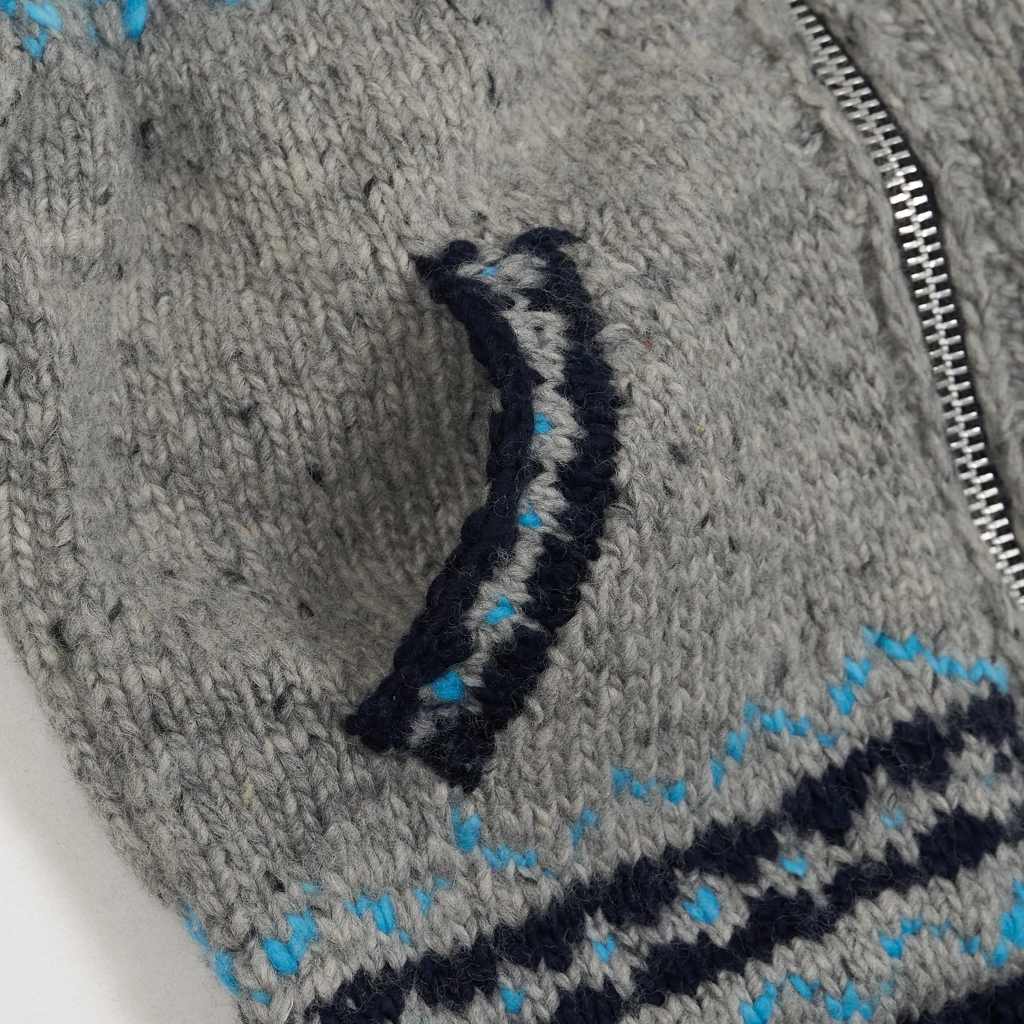 Chamula Handknitted  Zip Cardigan