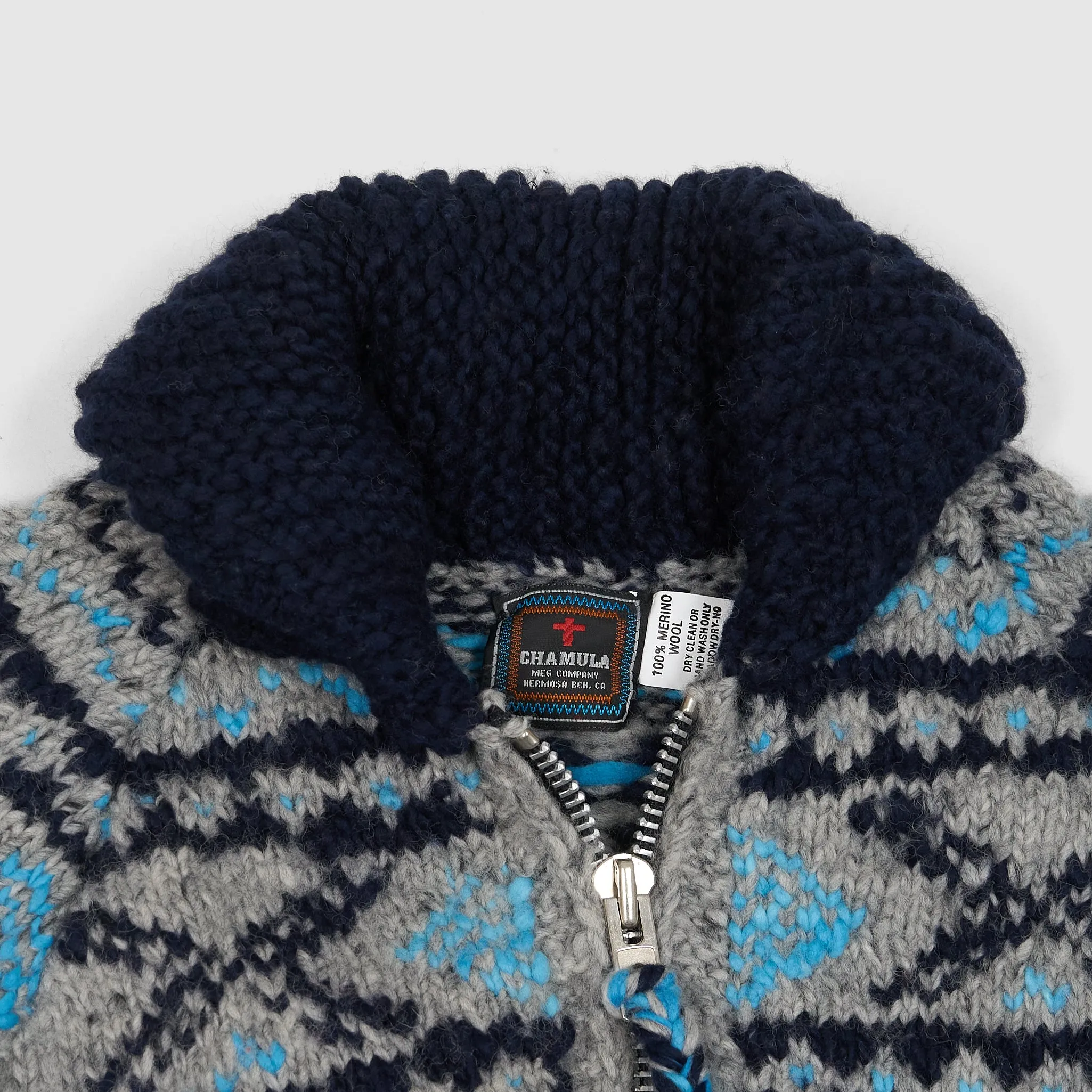 Chamula Handknitted  Zip Cardigan