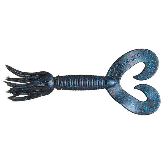 Chompers Skirted Grub Twin Tail 4" Qty 10