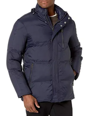 Cole Haan Men's Packable Down Jacket, Navy, X-Large