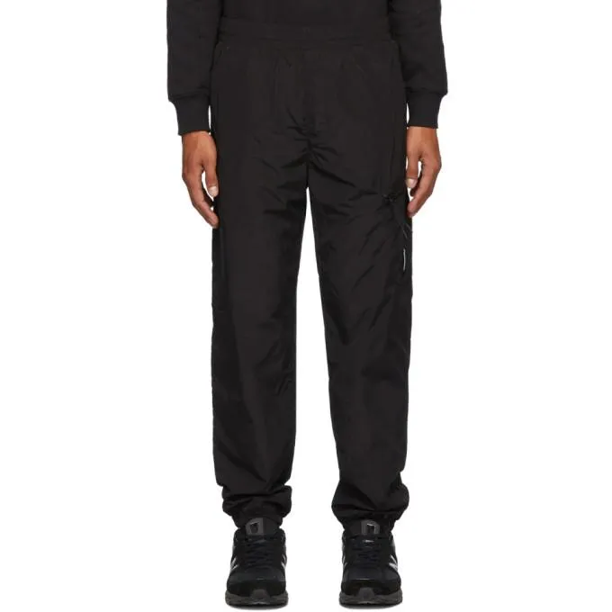 C.P. Company Black Nylon Track Pants