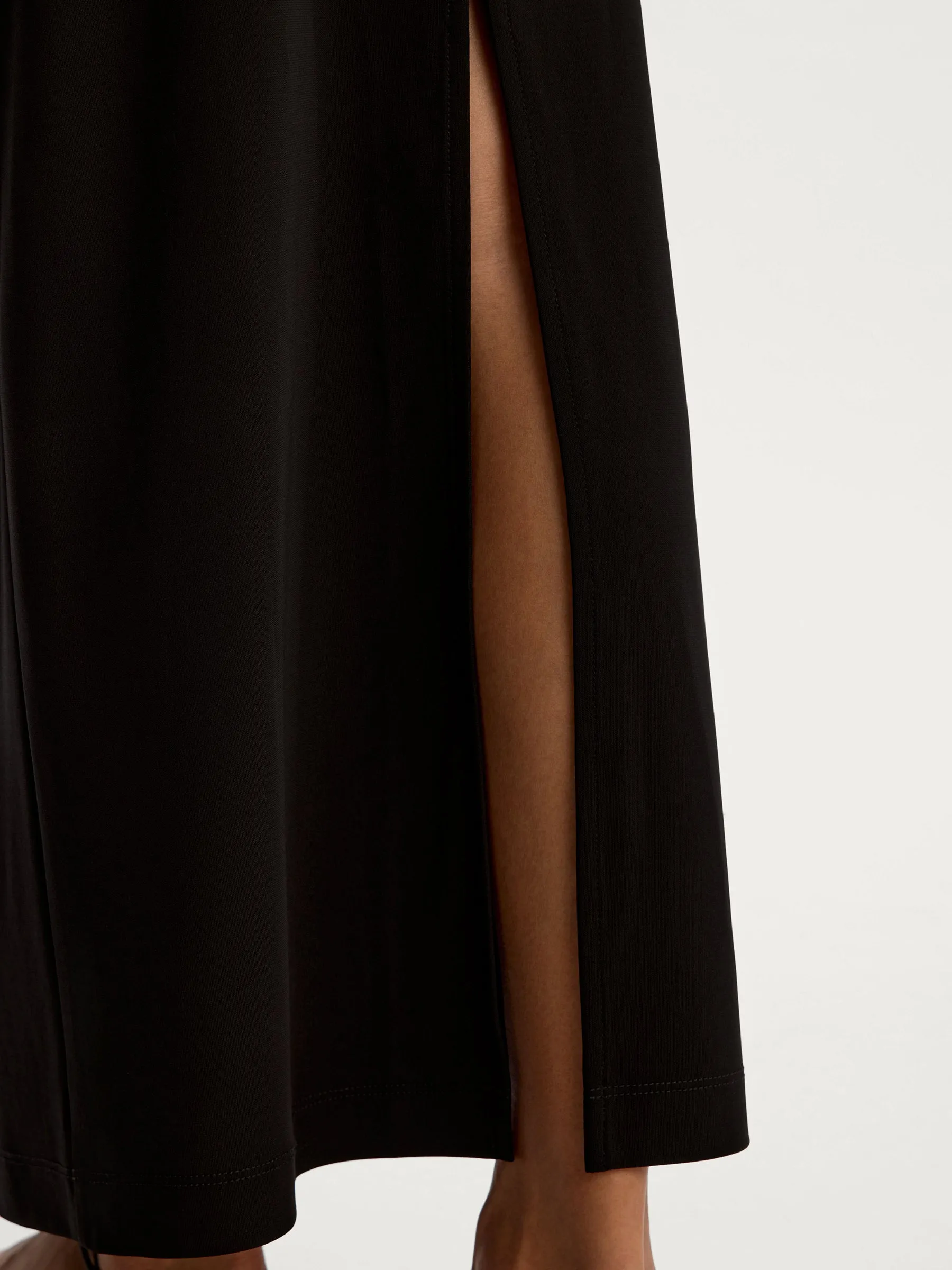 Crepe maxi skirt