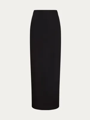 Crepe maxi skirt