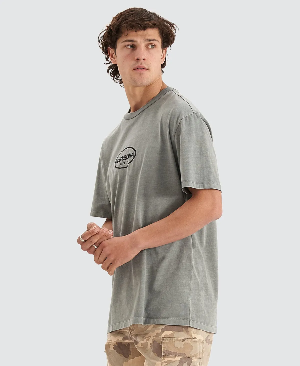 Cycle Relaxed T-Shirt Pigment Neutral Grey