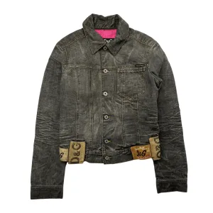 DOLCE AND GABBANA LEATHER PATCH DENIM (S)