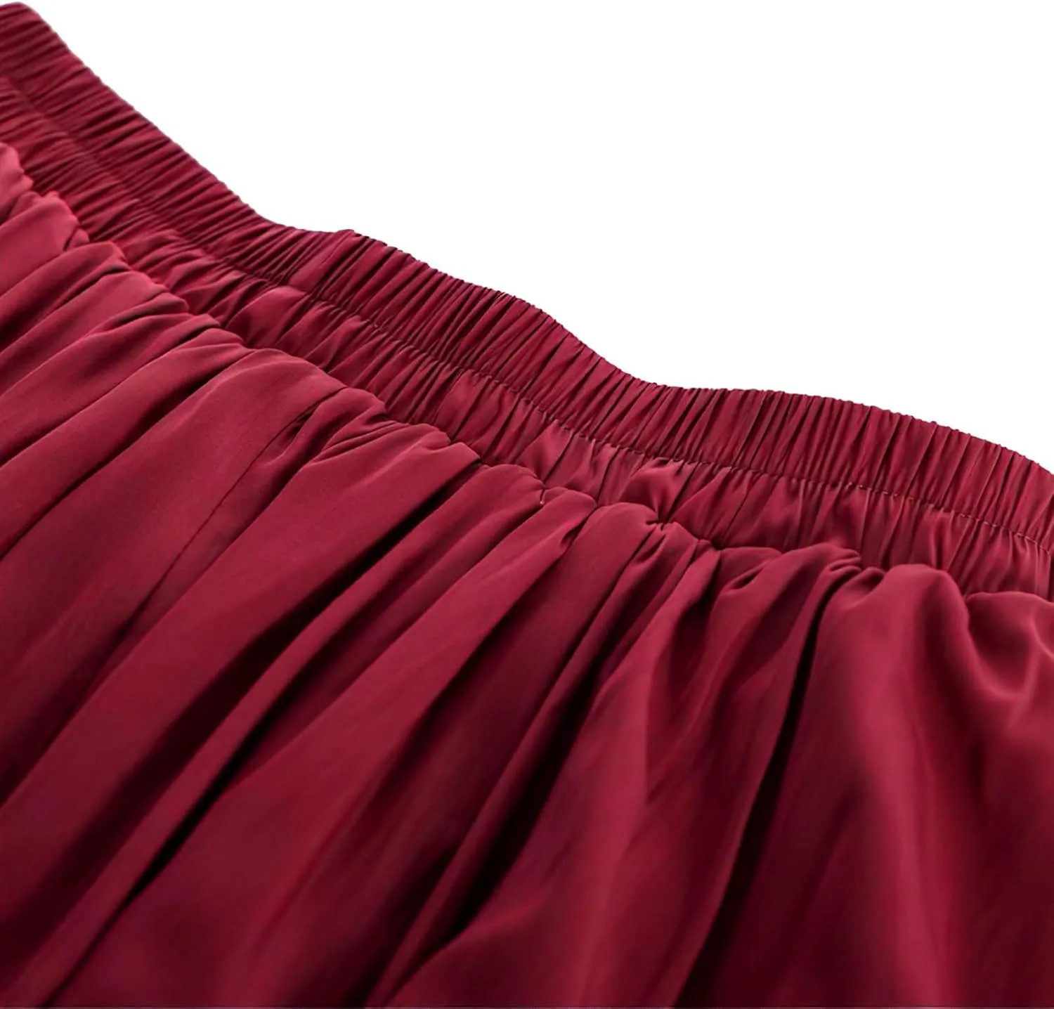 Double Layered Long Skirt for Women Trendy Asymmetrical Ruffle A Line Skirts Vintage High Waisted Long Skirt