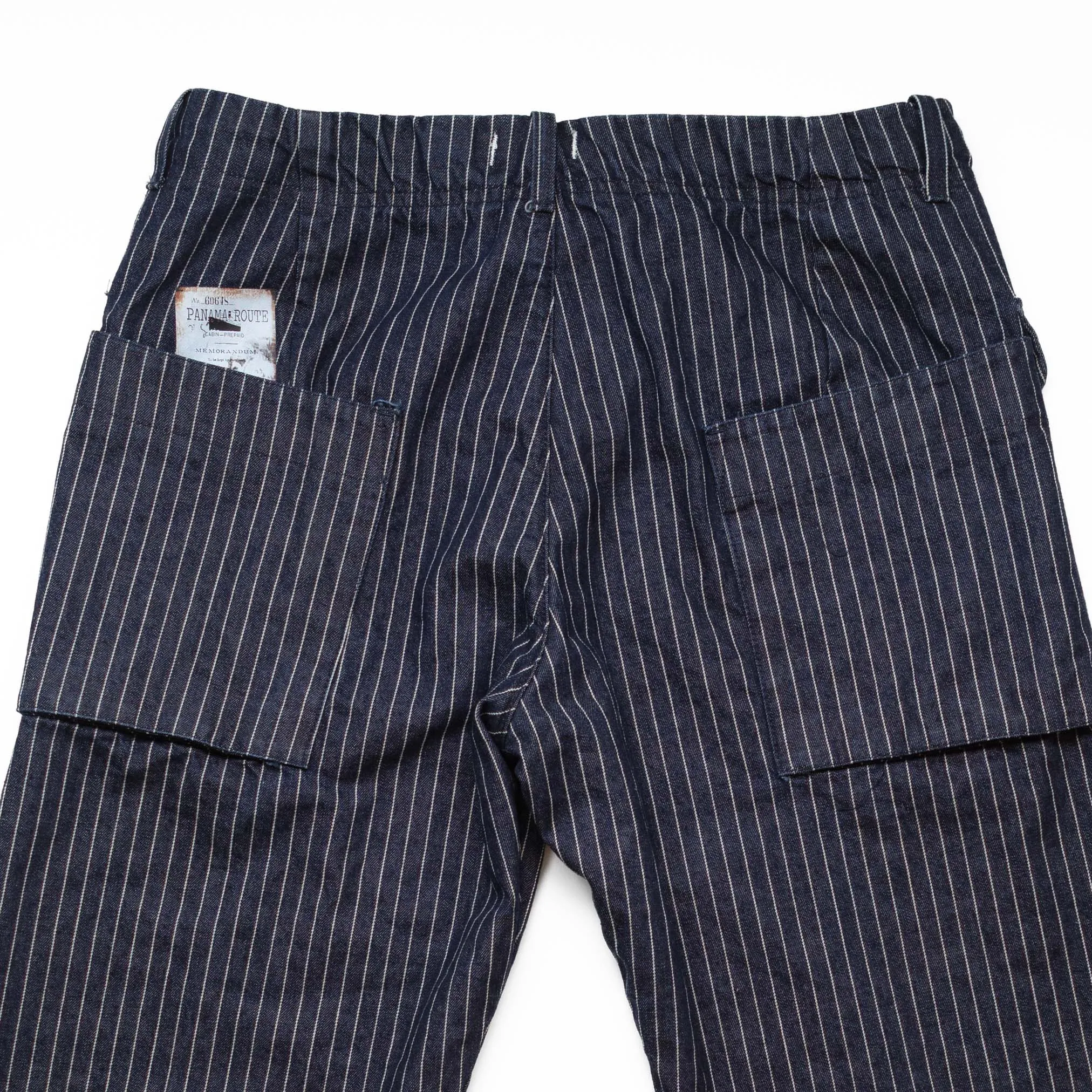 Etienne Pants in Denim Pin Stripe