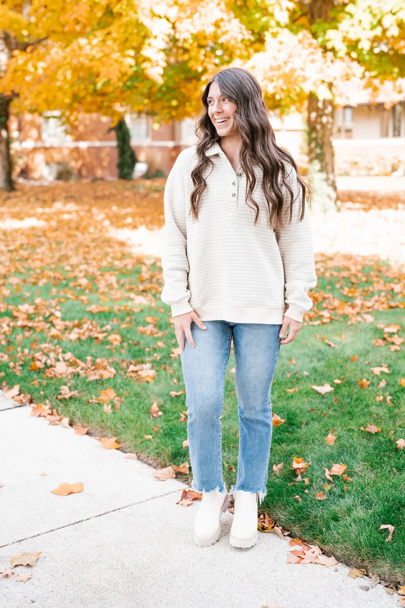Fall Capsule Striped Pullover