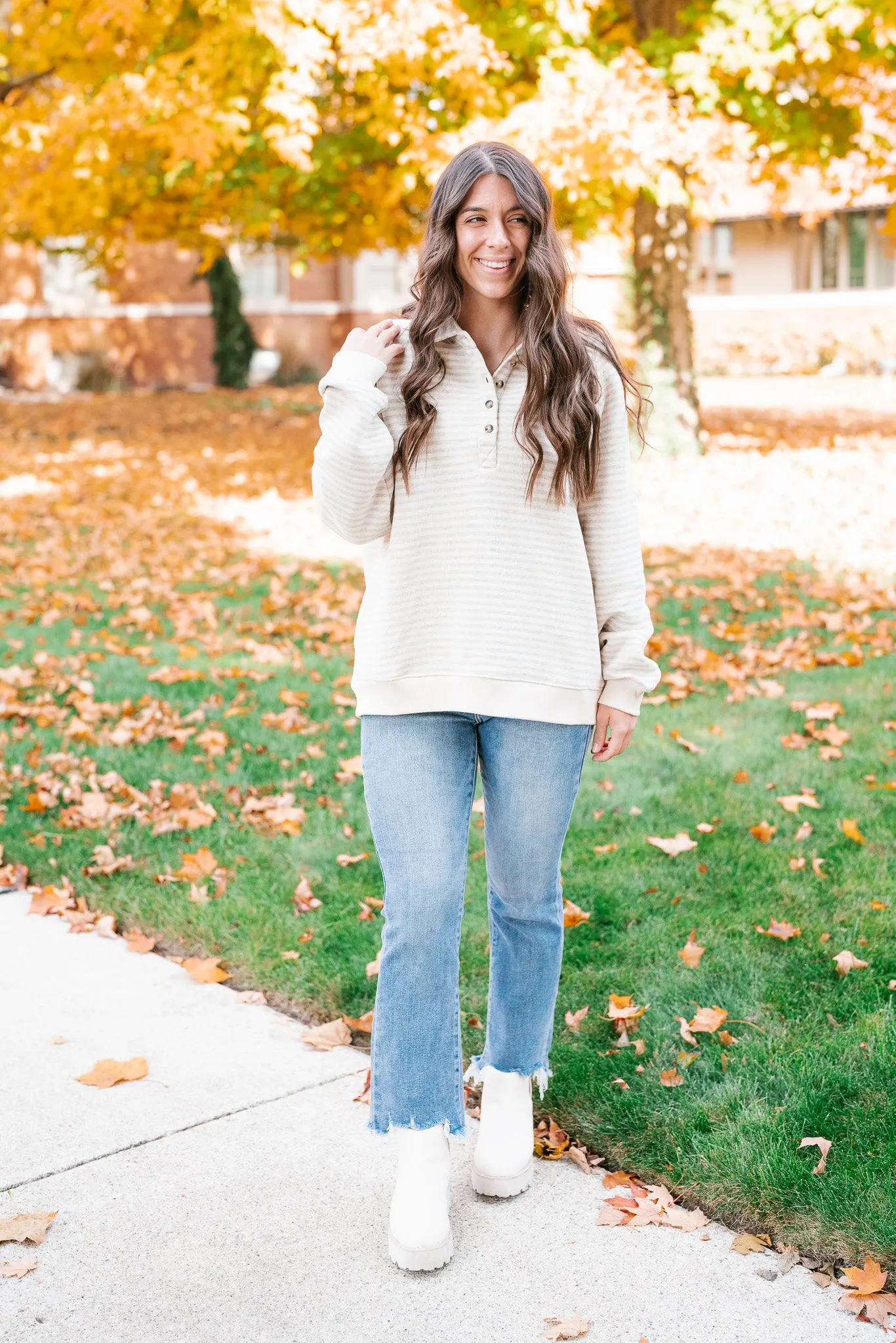 Fall Capsule Striped Pullover