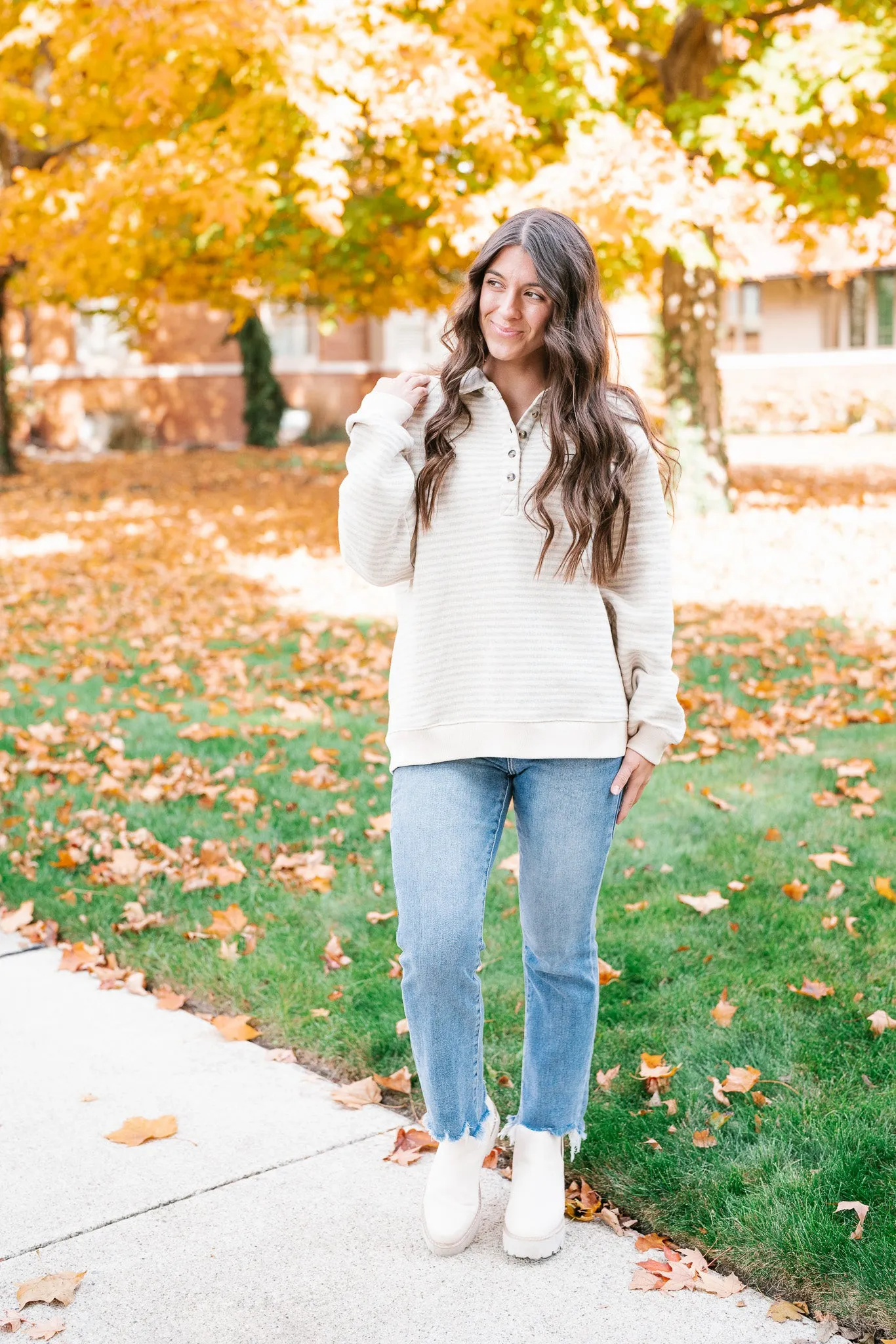 Fall Capsule Striped Pullover