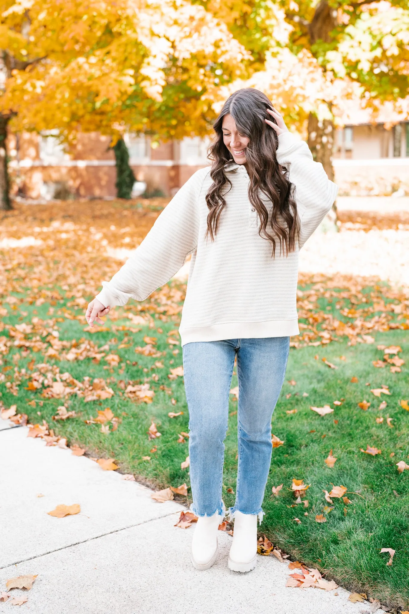 Fall Capsule Striped Pullover