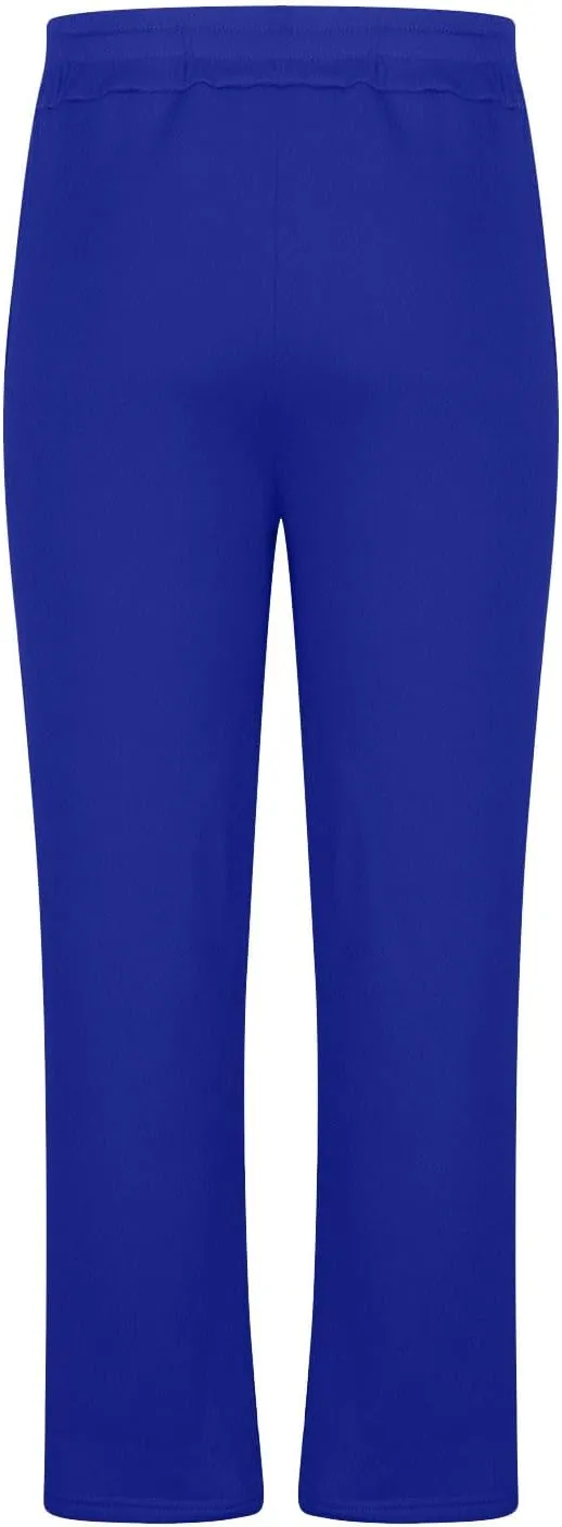 Finelylove Sweat Pants for Men Fleece Workout Joggers Pants Loose Straight Wide Leg Track Pants Solid Casual Trousers