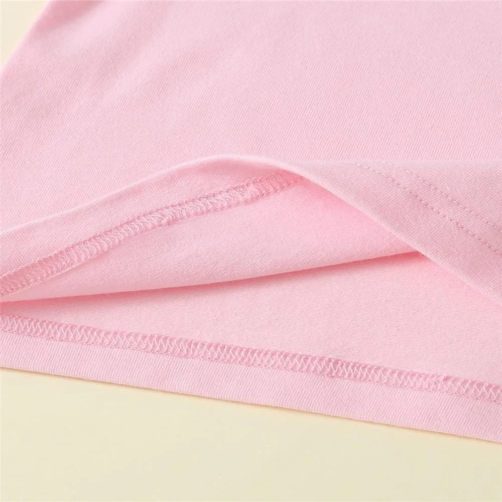 Girls Long Sleeve Solid Tops&Overall Skirt Wholesale Baby Girl Clothes