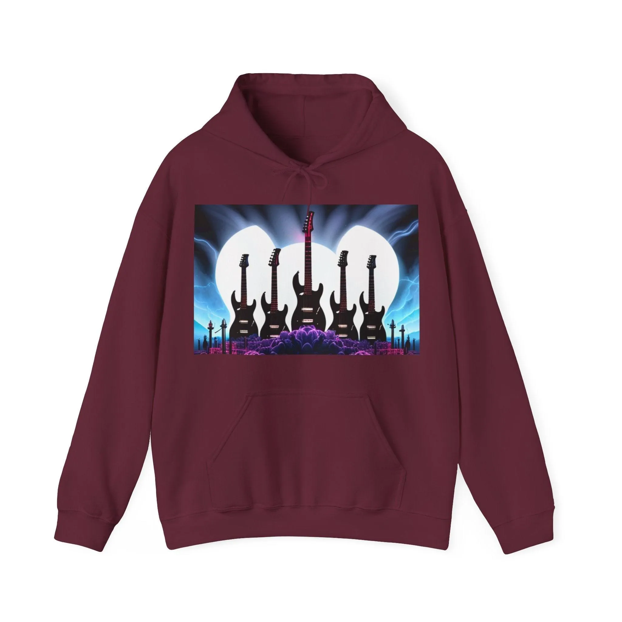 Guitar Might Unisex Heavy Blend™ Hooded Sweatshirt