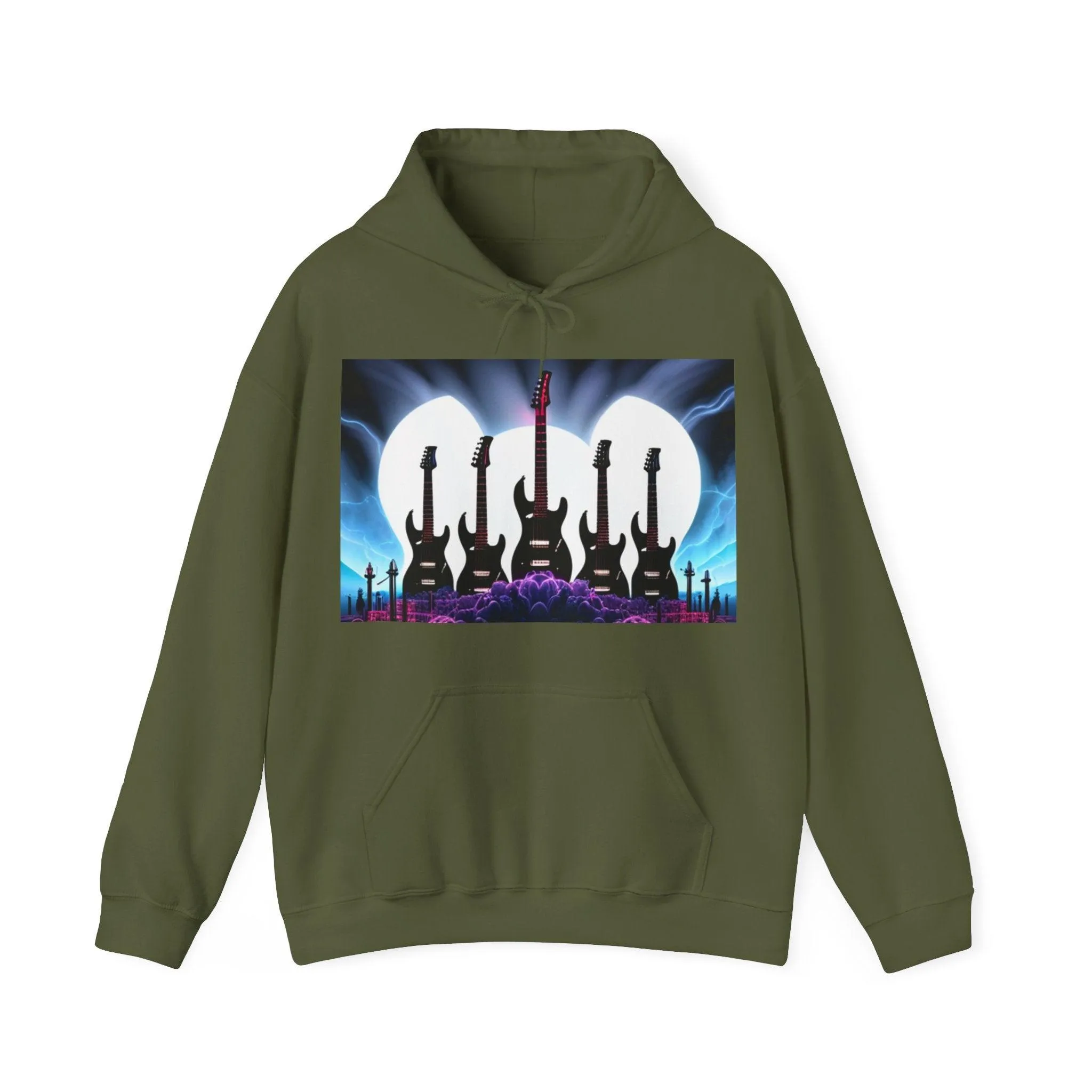 Guitar Might Unisex Heavy Blend™ Hooded Sweatshirt