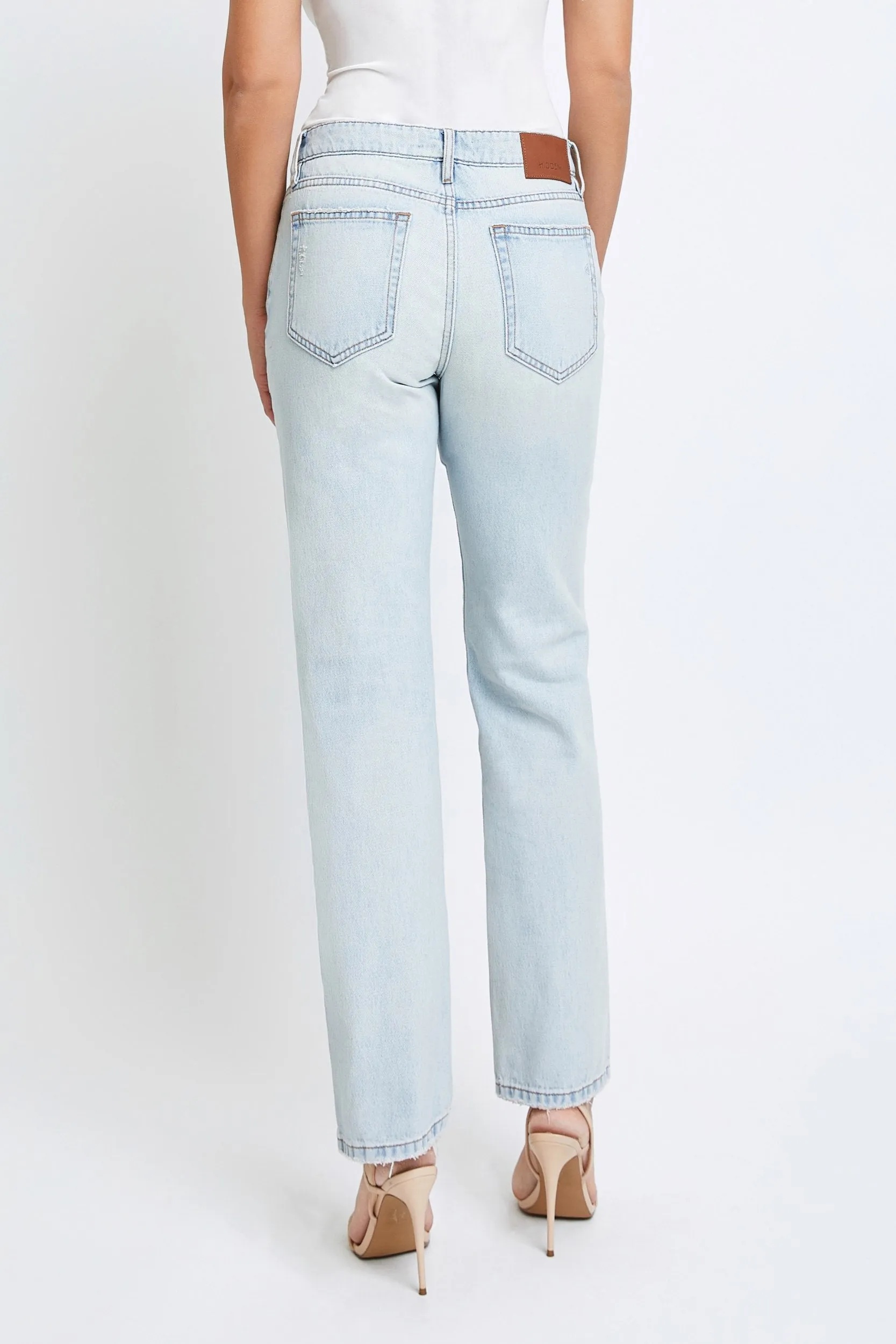 Hidden Jeans Tracey High Rise Clean Classic Relaxed Straight Leg Jean