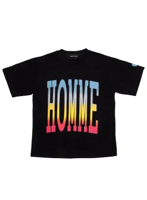 Homme Femme T-Shirt - Twilight - Black With Gradient - HFSP1202032
