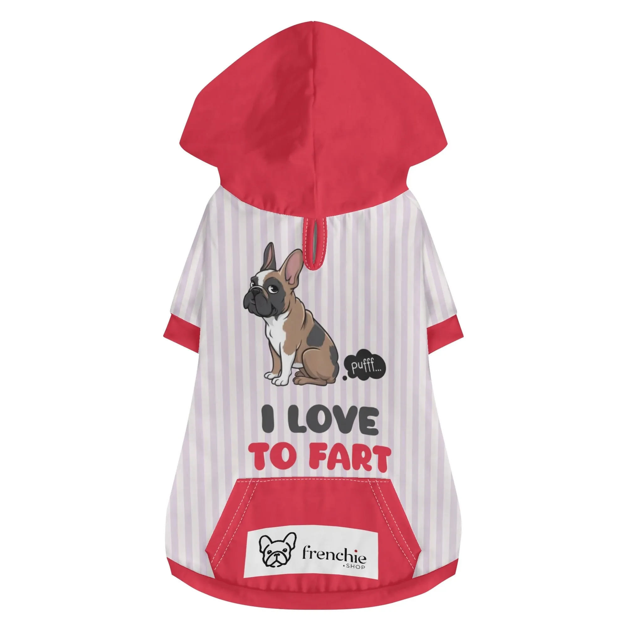 I Love To Fart - Hoodies for French Bulldog  | Frenchie Shop Original