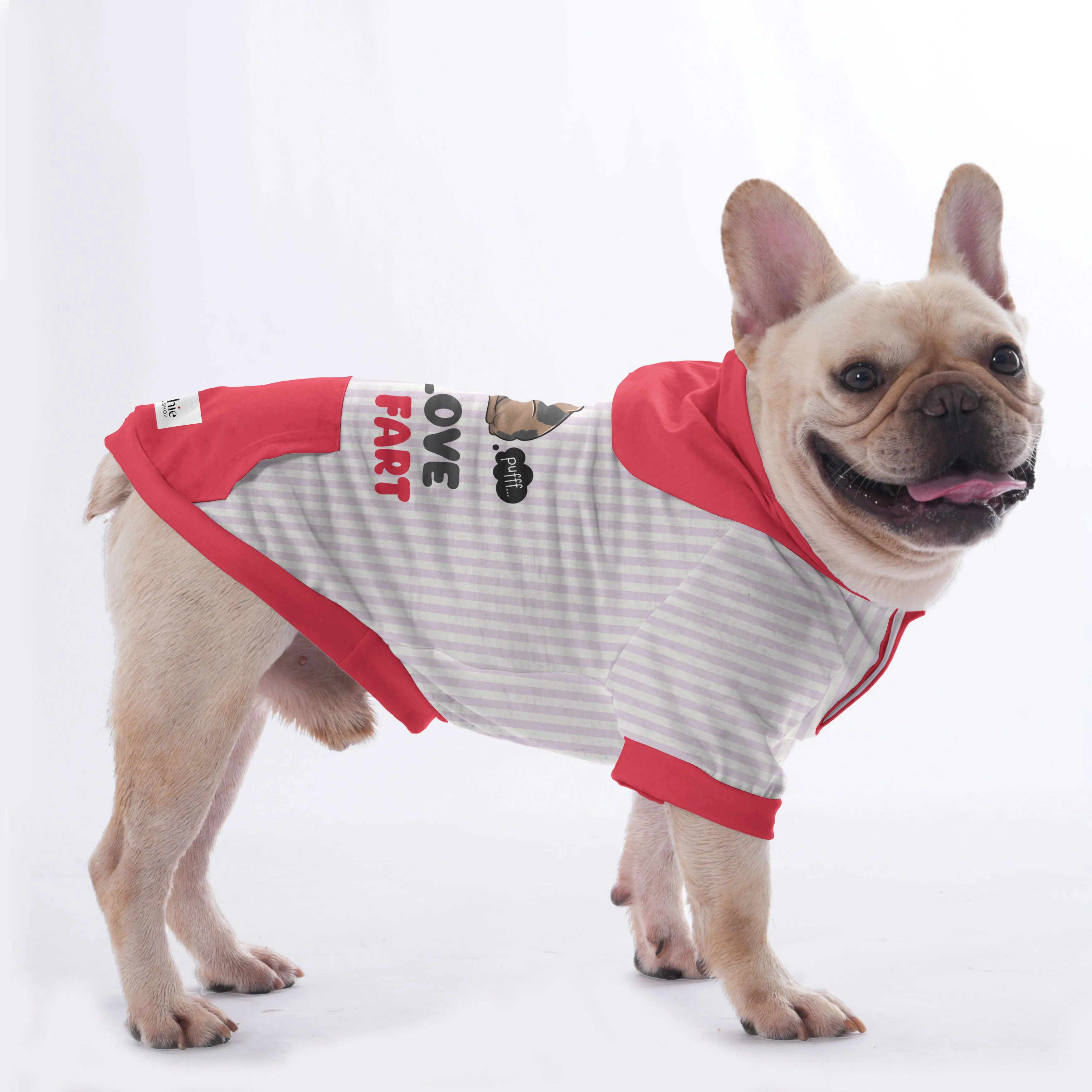 I Love To Fart - Hoodies for French Bulldog  | Frenchie Shop Original