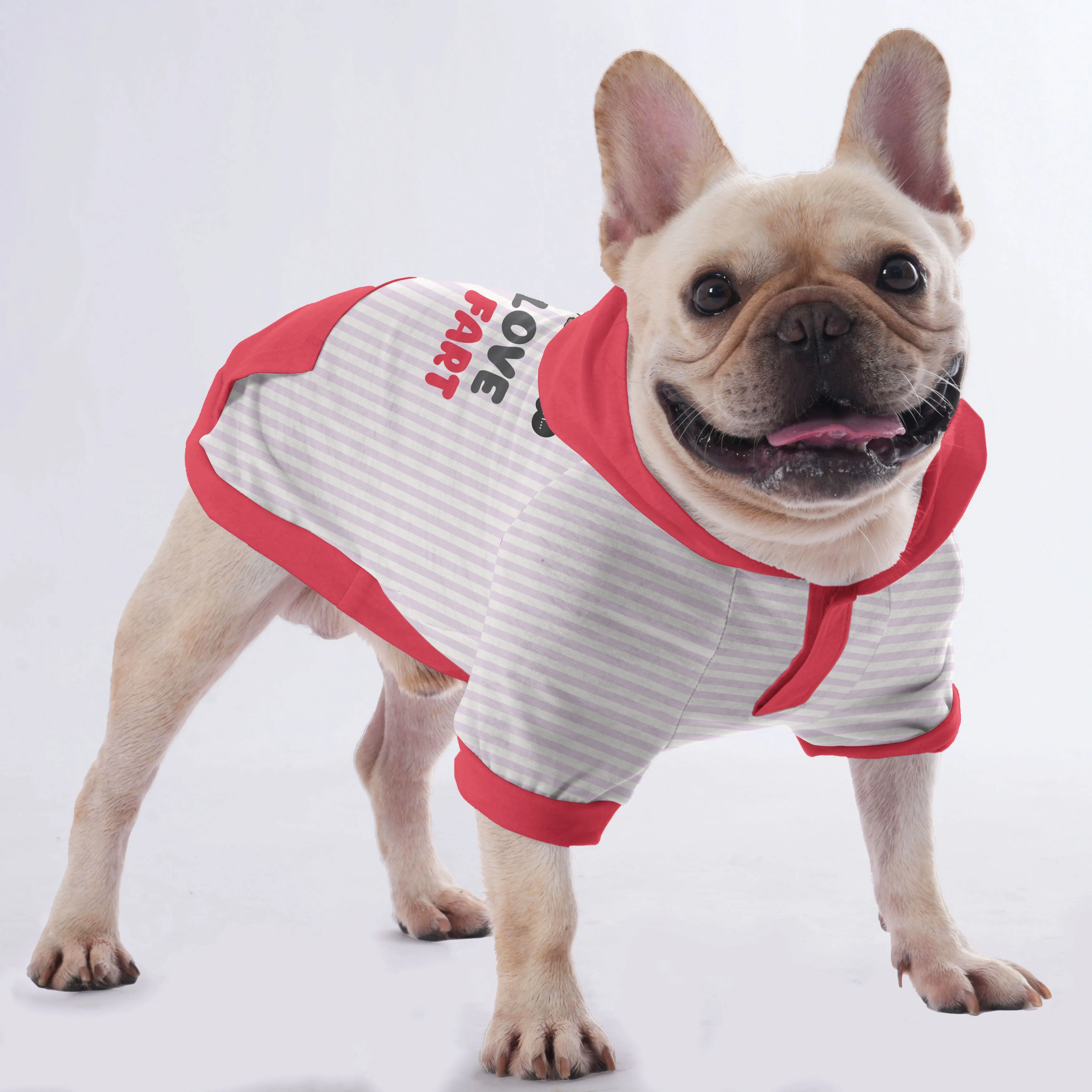 I Love To Fart - Hoodies for French Bulldog  | Frenchie Shop Original