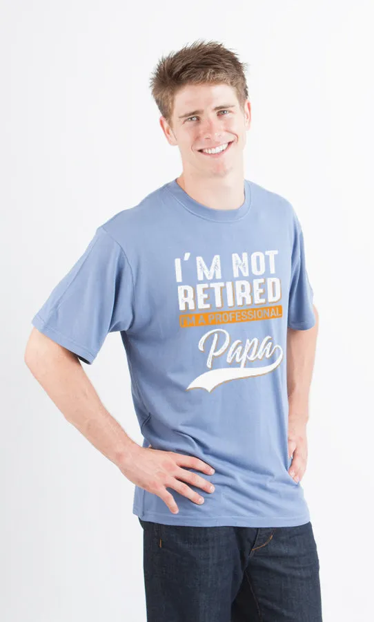I'm not Retired Men's Bamboo Viscose/Organic Cotton Short Sleeve Graphic T-Shirt