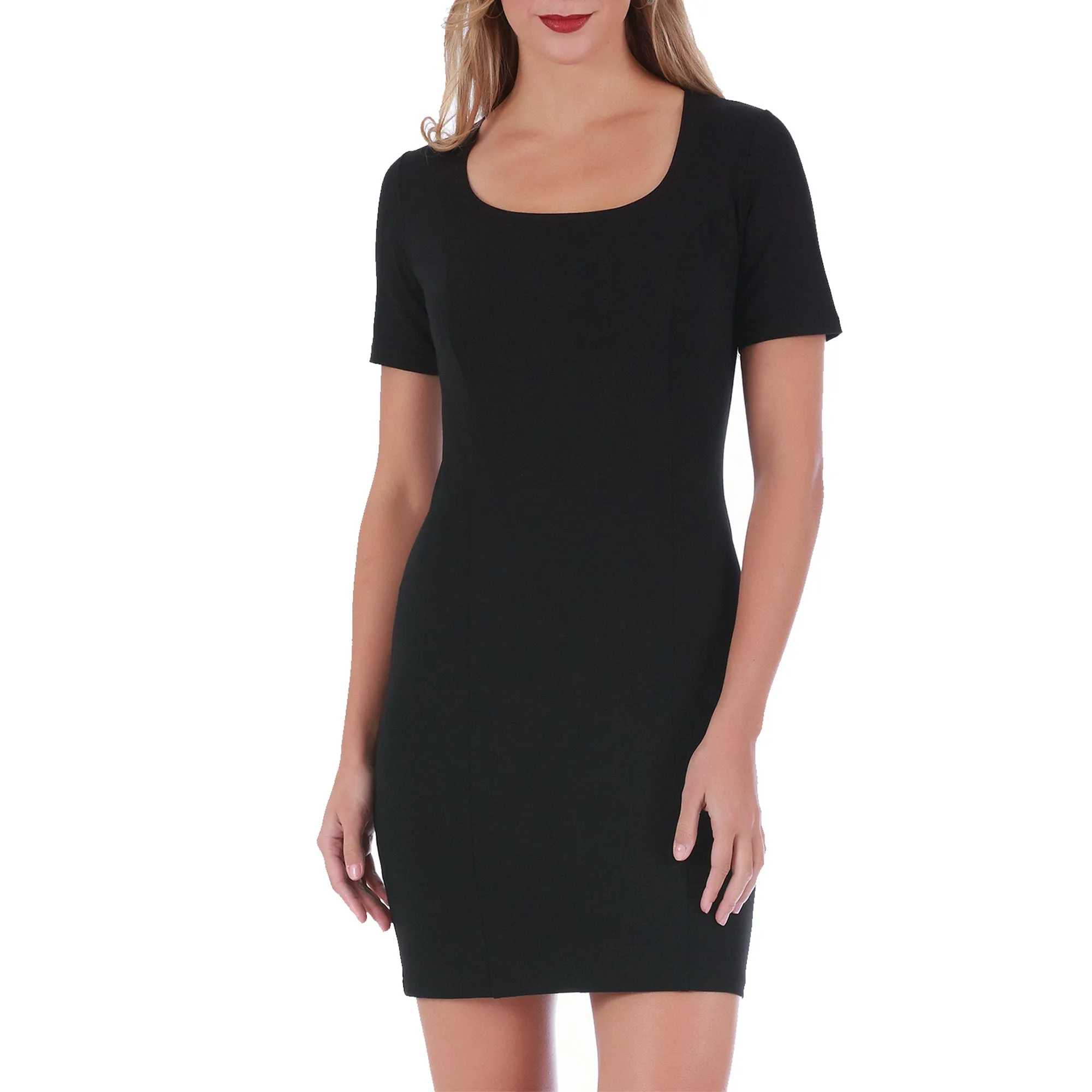 InstantFigure Short Dress with Square Neck and Short Sleeves 168027 by InstantFigure - InstaSlim - InstantRecoveryMD