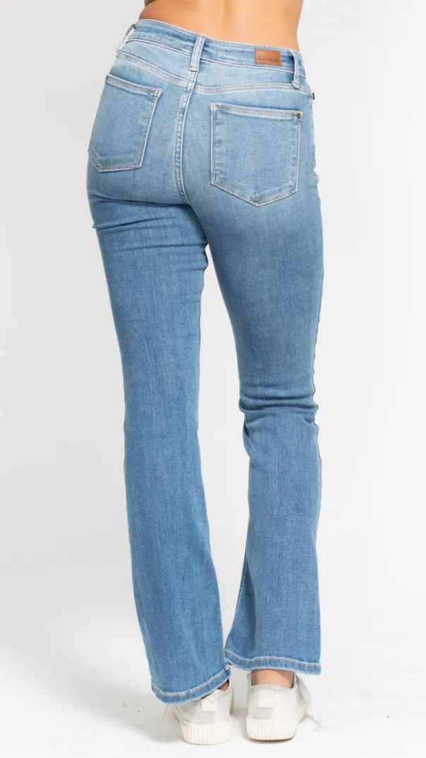 Judy Blue HW Classic Contrast Wash Bootcut Jeans