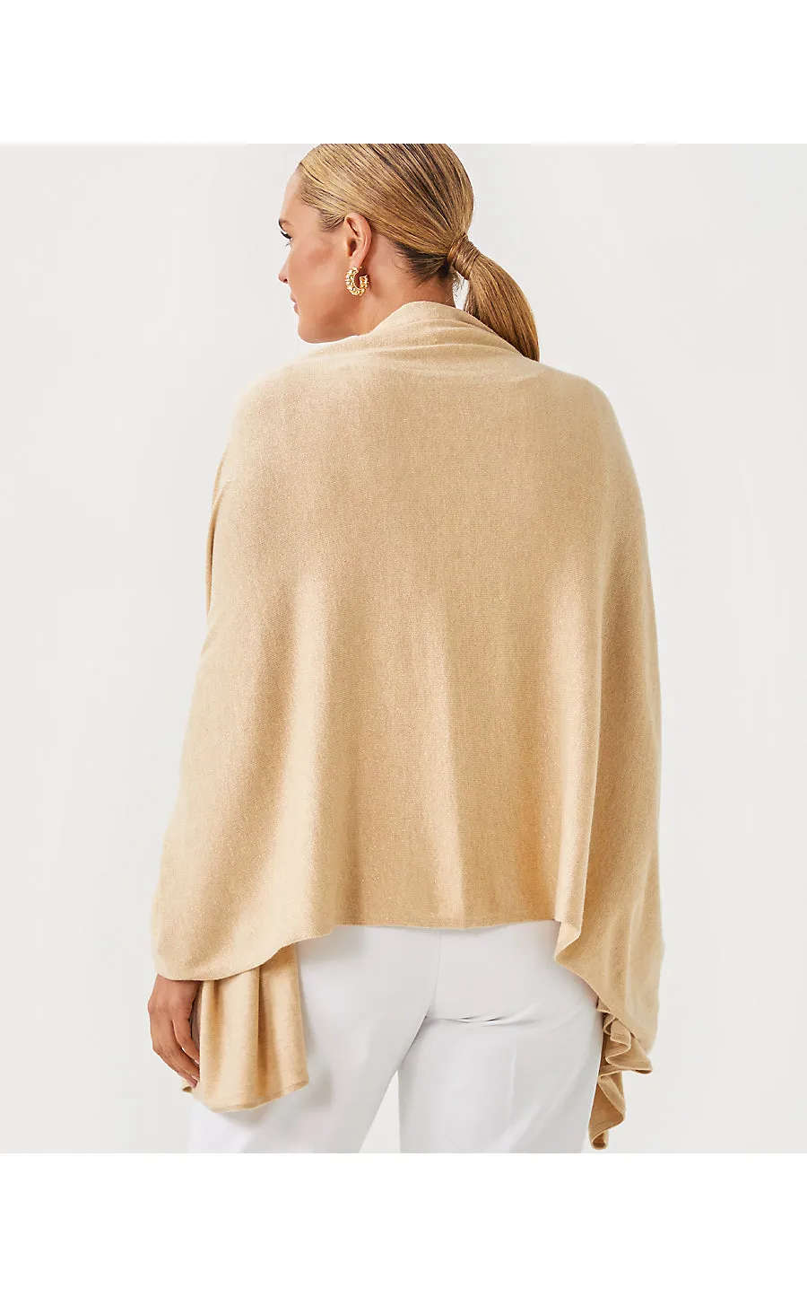 Lanelle Wrap - Heathered Sand Bar Metallic