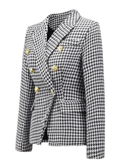 Lapel Collar Long Sleeve Blazer - Multiple Color Options