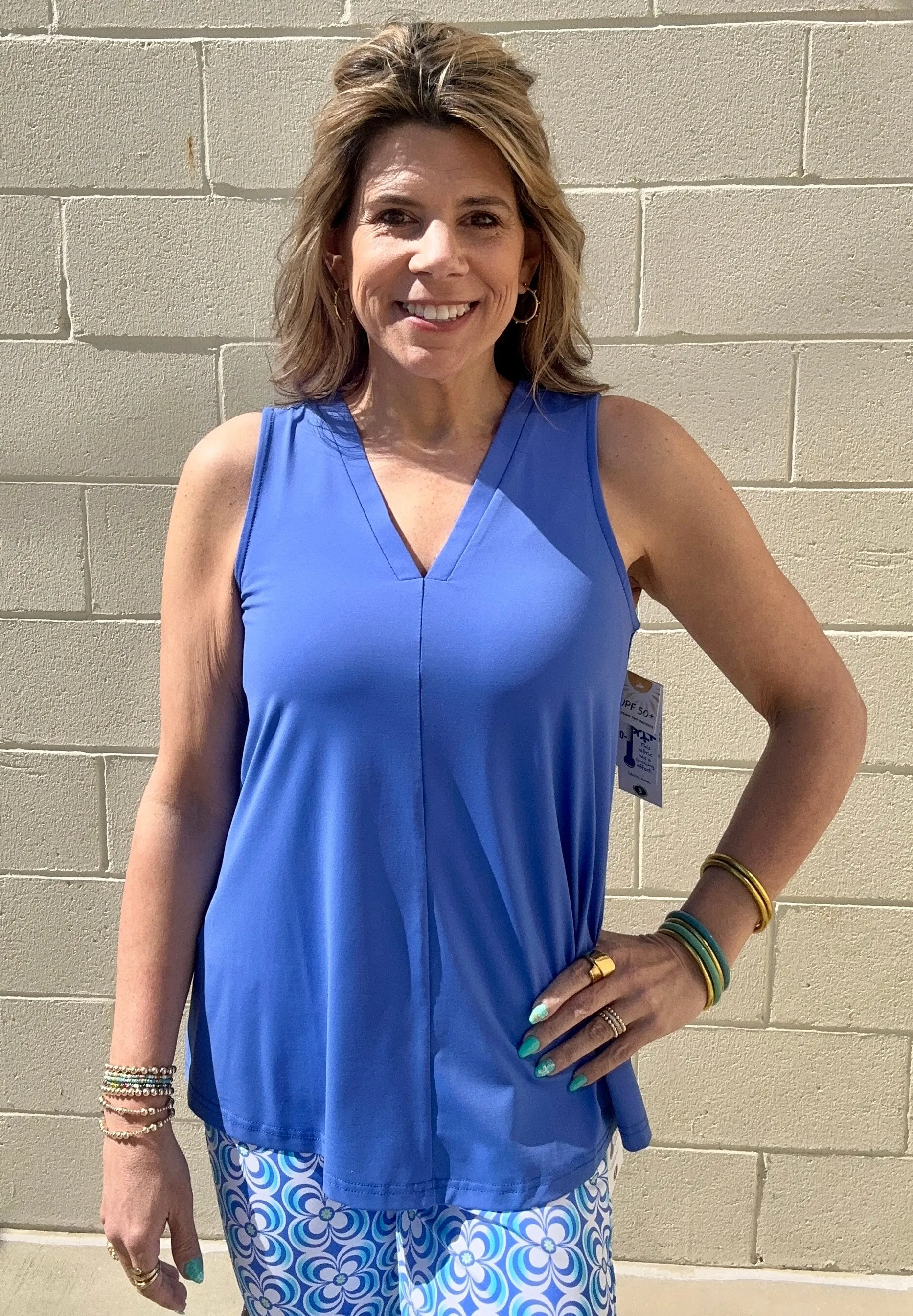 LuLu B Solid V-Neck Tank
