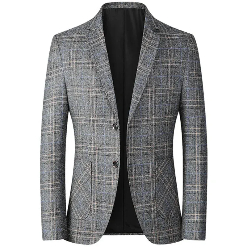 Men's Classic Plaid Blazer