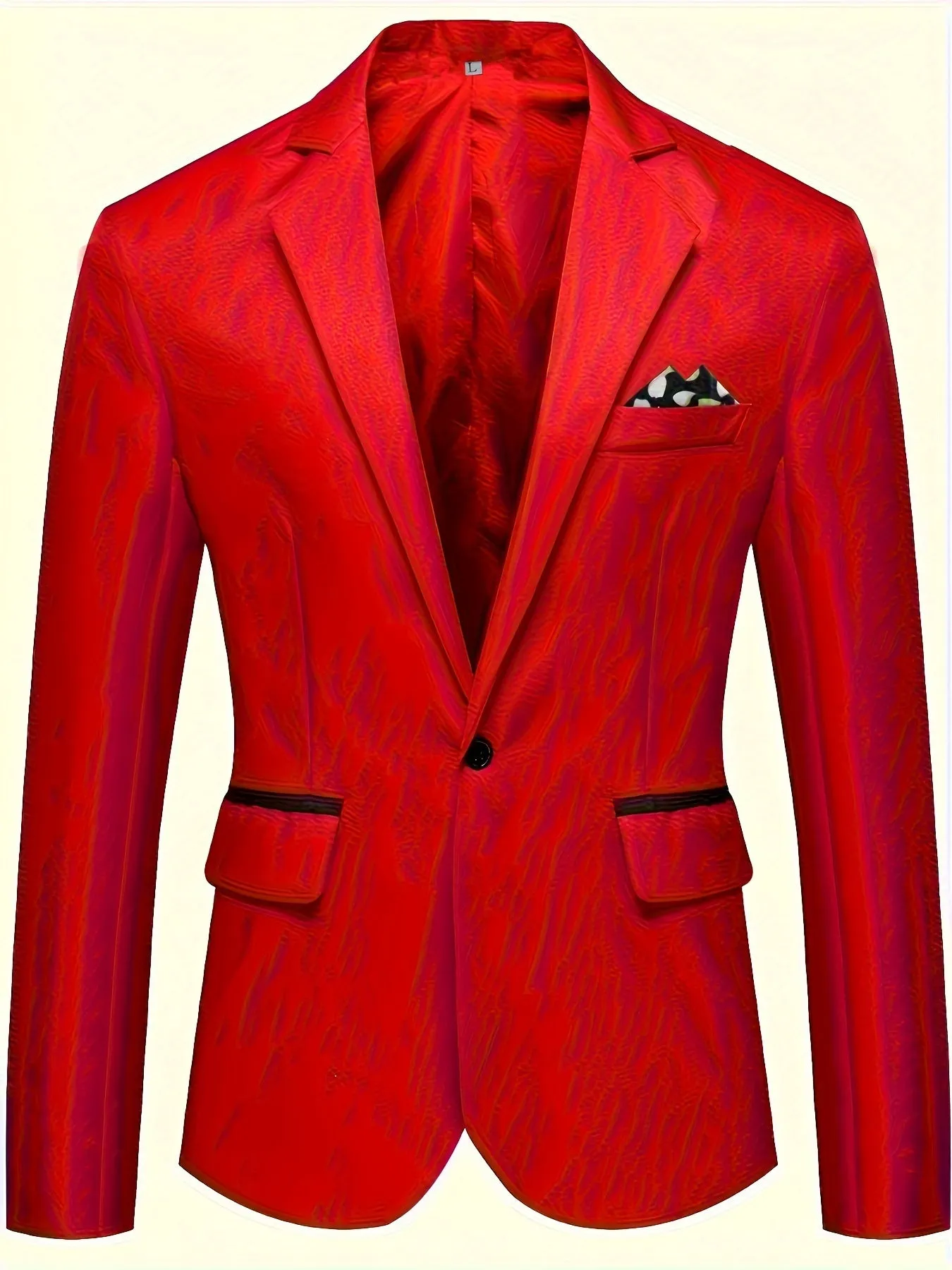 Men's Elegant Suit Jacket For Formal Events | One Button Blazer