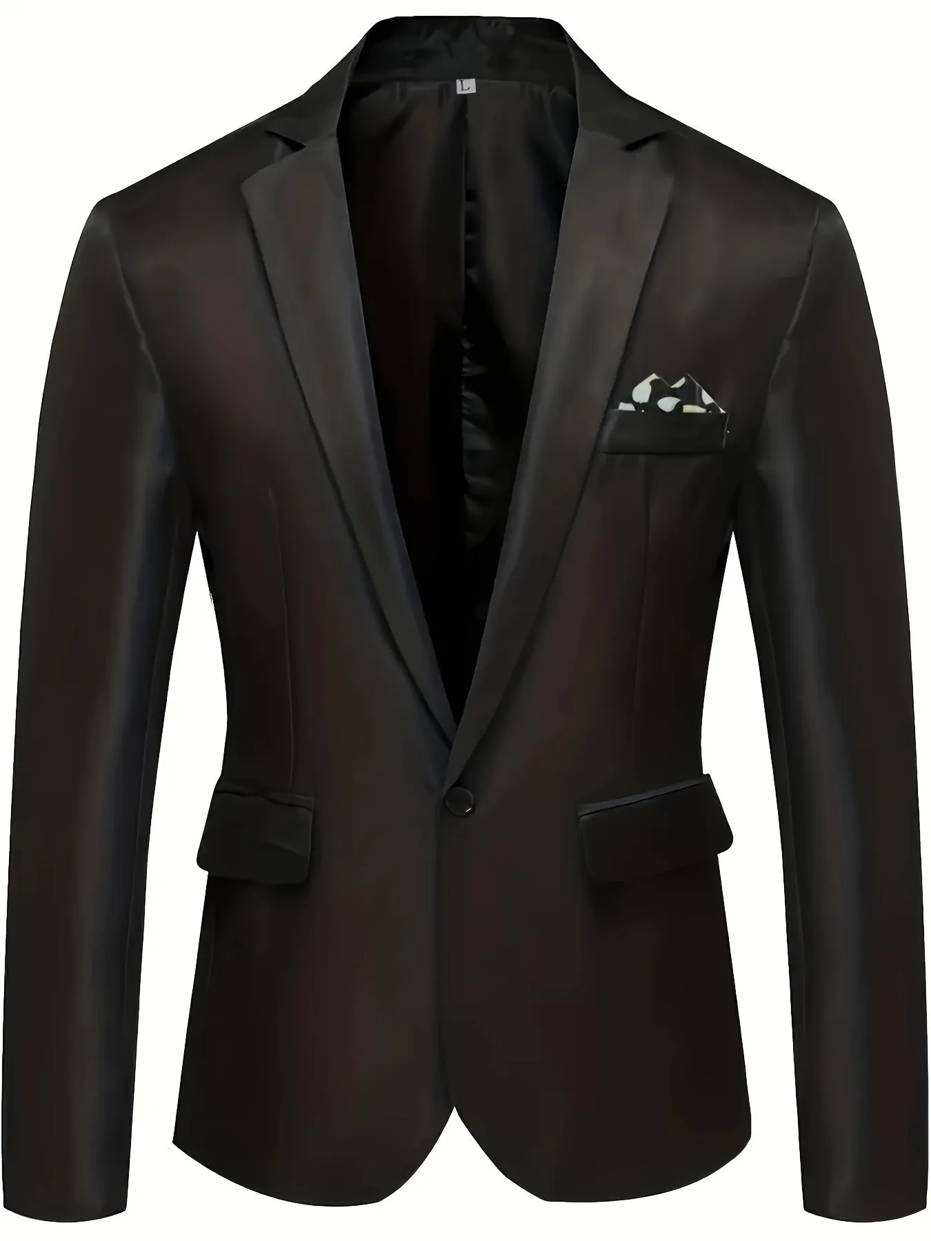 Men's Elegant Suit Jacket For Formal Events | One Button Blazer