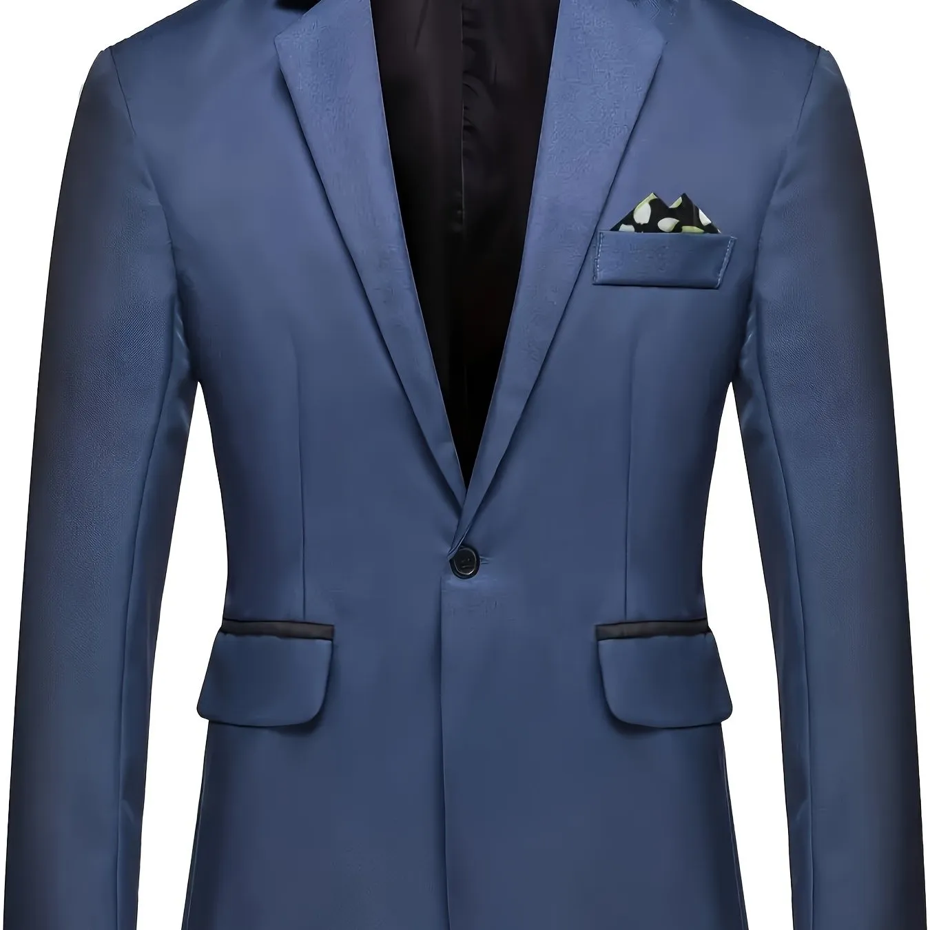 Men's Elegant Suit Jacket For Formal Events | One Button Blazer
