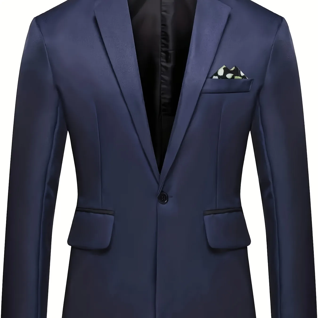 Men's Elegant Suit Jacket For Formal Events | One Button Blazer