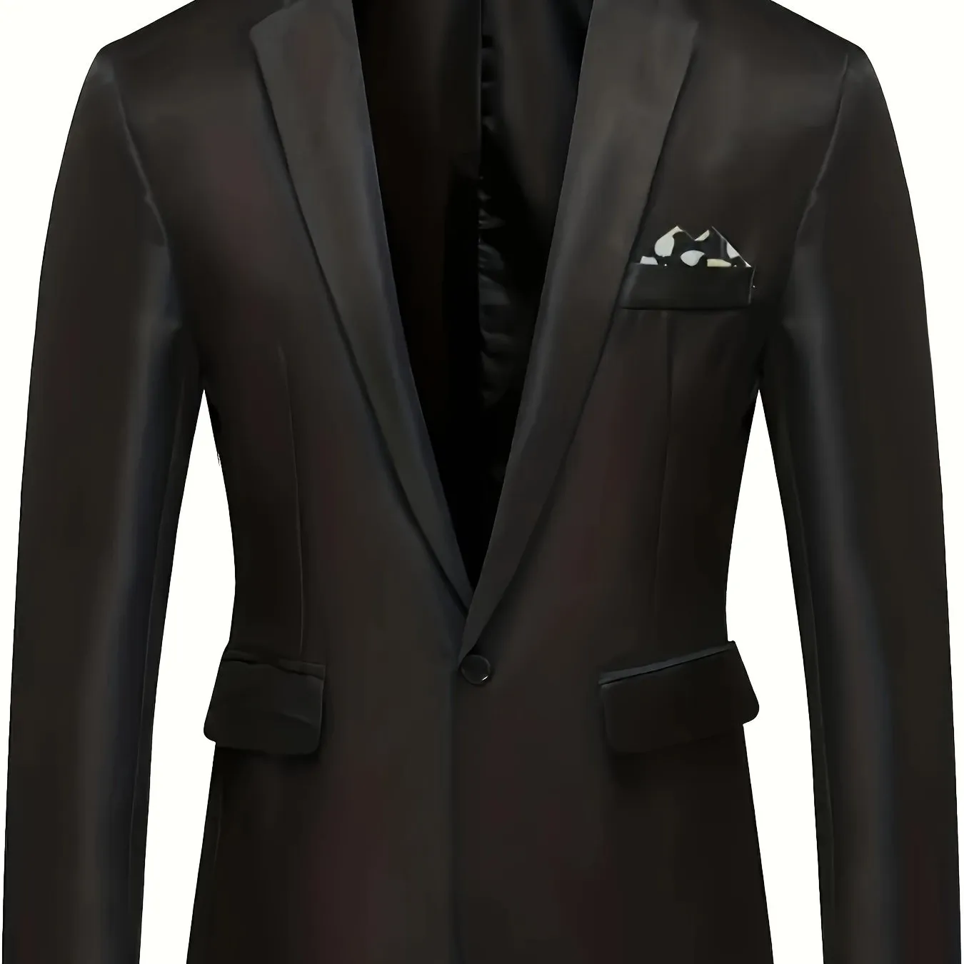 Men's Elegant Suit Jacket For Formal Events | One Button Blazer
