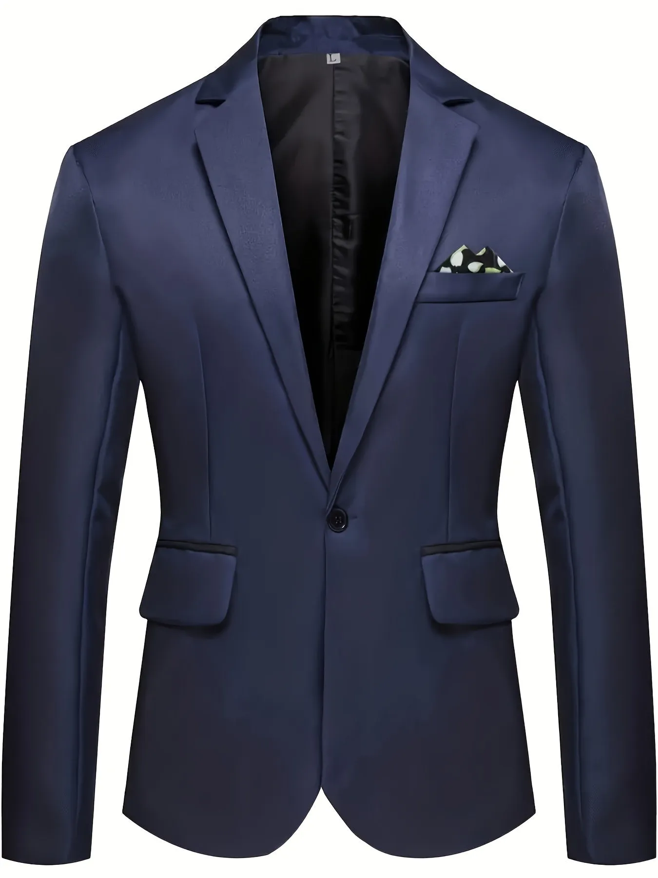 Men's Elegant Suit Jacket For Formal Events | One Button Blazer