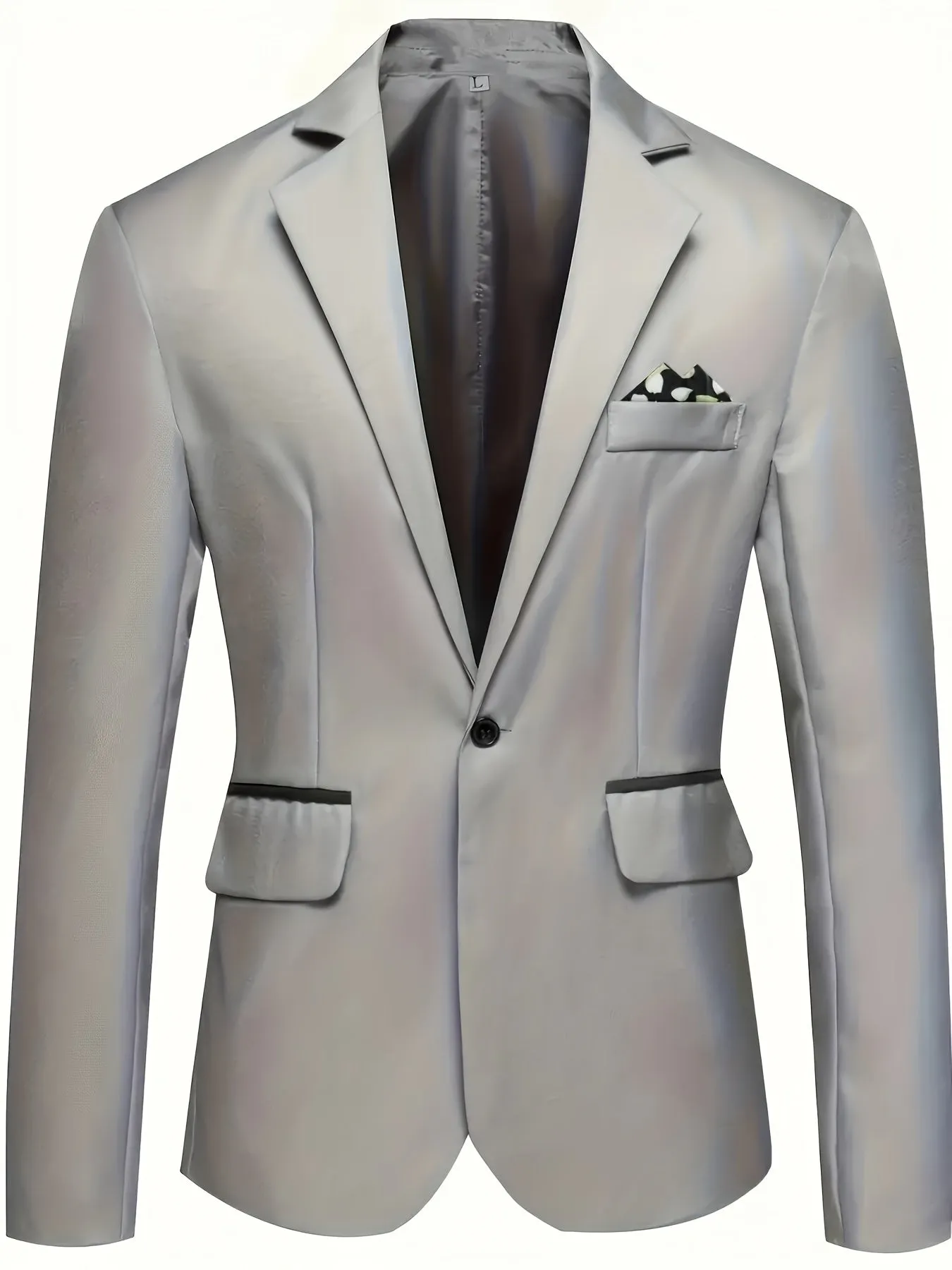 Men's Elegant Suit Jacket For Formal Events | One Button Blazer