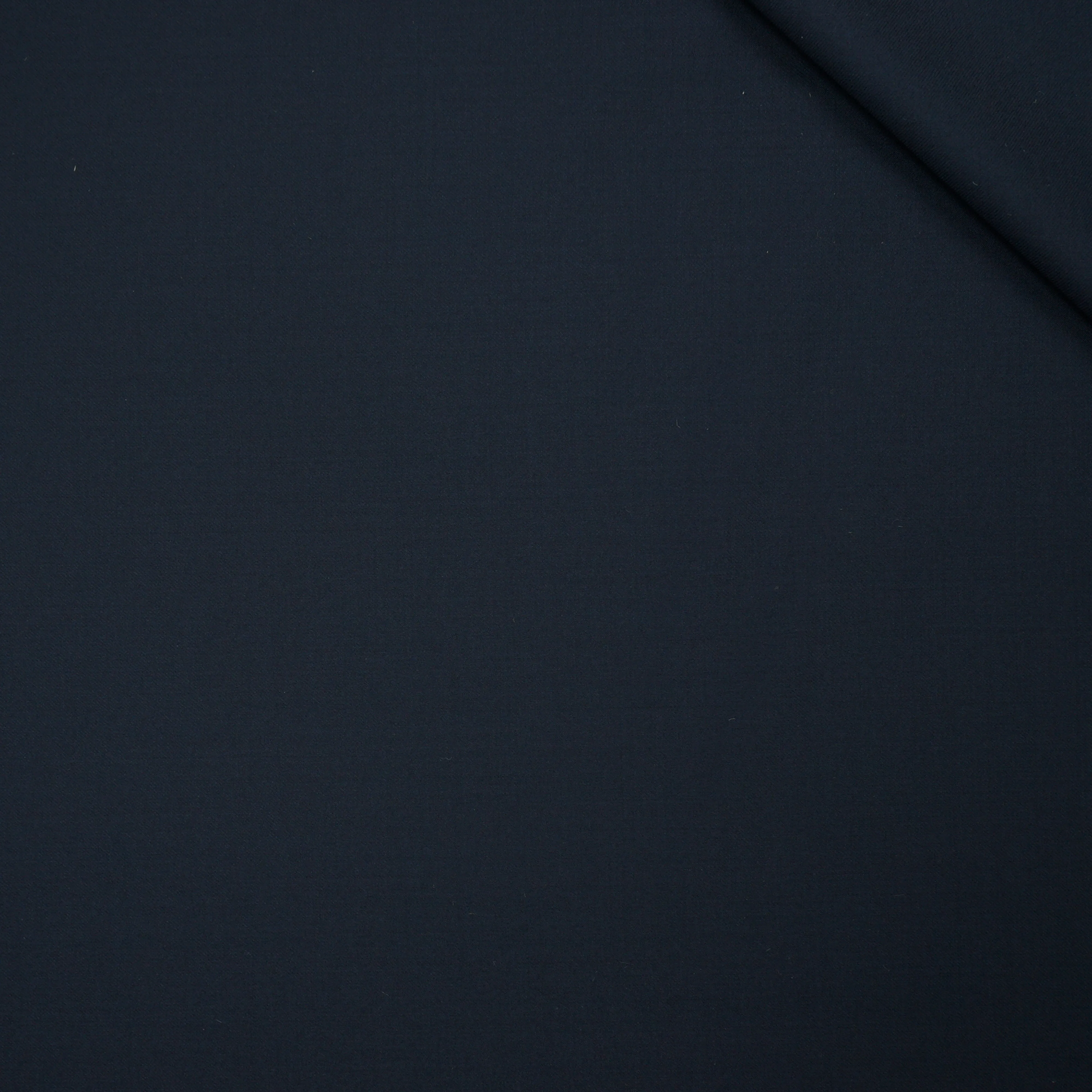 Midnight Navy Solid Plain Loro Piana Australis Wool Super 150's Fabric