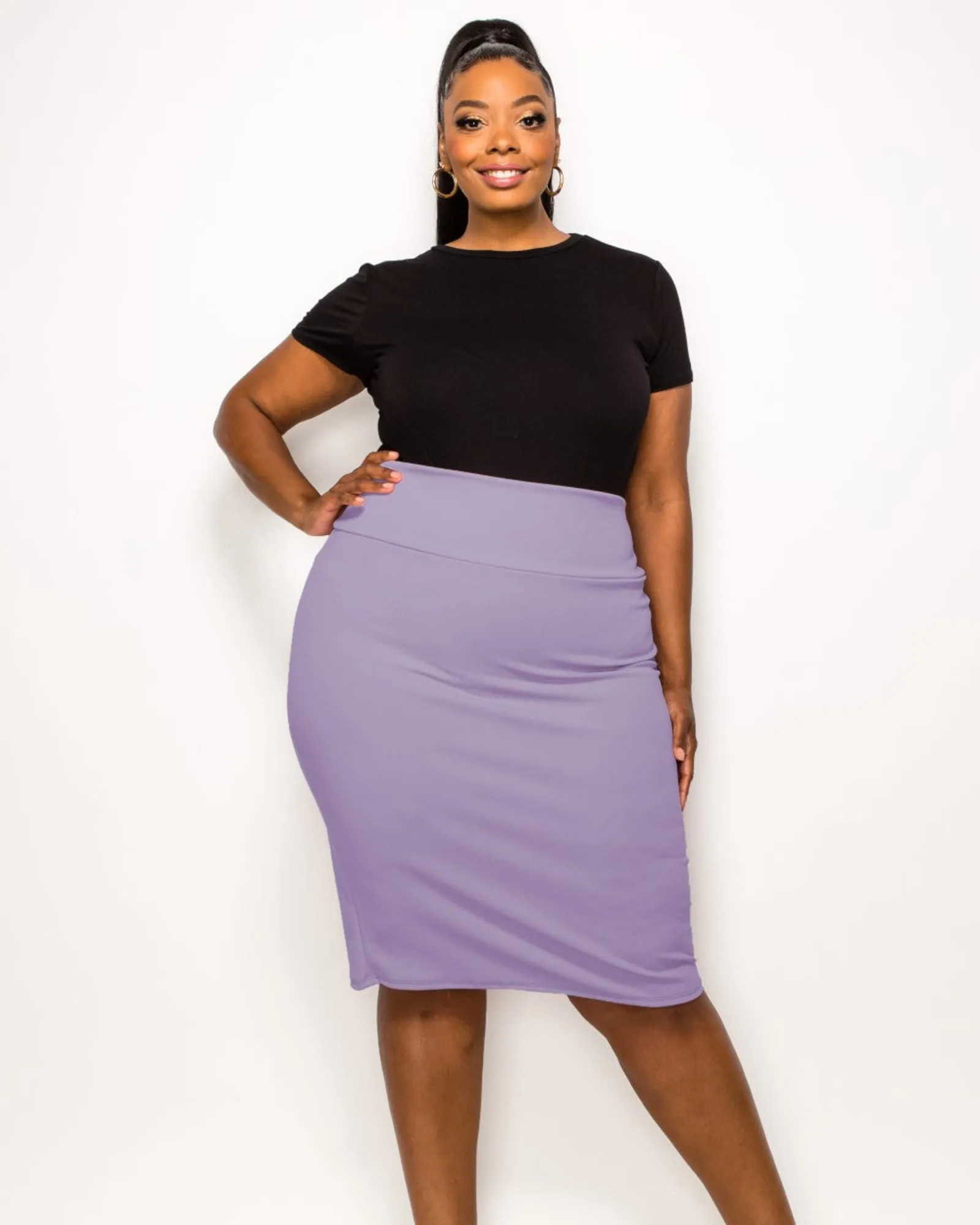 Molly Pencil Skirt | Mauve Antique