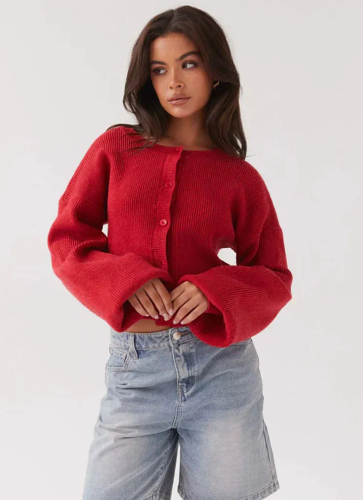 Nina | Red Cardigan